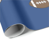 Blaues Fußball-Geschenkpapier Geschenkpapier (Rolleneckpunkt)