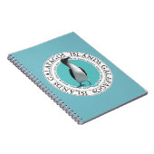 Blaues füßiges Dummkopf-Notizbuch Notizblock (Rechte Seite)