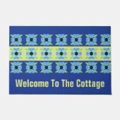 Blaues Futter mit Limon Fußmatte (Vorderseite)