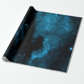 Blaues Galaxie-Packpapier Geschenkpapier (Ungerollt)
