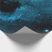 Blaues Galaxie-Packpapier Geschenkpapier (Ecke)