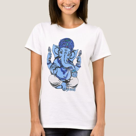 blaues ganesh T-Shirt (Vorderseite)