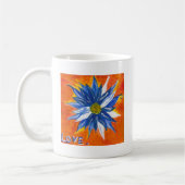 Blaues Gänseblümchen Kaffeetasse (Links)
