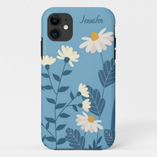 Blaues Gänseblümchen-Thema Personalisierte Handyhü Case-Mate iPhone Hülle