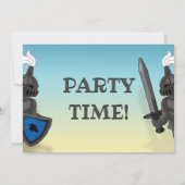 Blaues Gebäude Burg Burg Einladung (Rückseite)