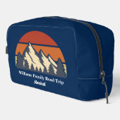 Blaues Gebirge Personalisiertes Wandern Waschbeutel (Rechte Ecke)