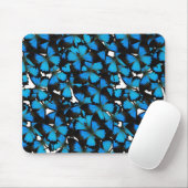 Blaues GebirgsFrack Mousepad (Mit Mouse)