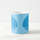 Blaues Gehirn Kaffeetasse (Mittel)