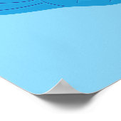 Blaues Gehirn Poster (Ecke)