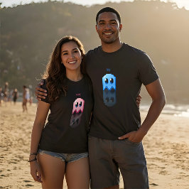 Blaues Geistershirt namens perso fanart PacMan Noi T-Shirt