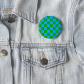 Blaues Gelb-Karo-Muster Button (Beispiel)