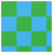 Blaues Gelb-Karo-Muster Stoff (Nahaufnahme)