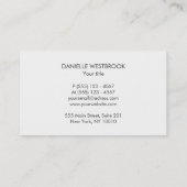 Blaues, gelbes und orange Himmel-Muster Visitenkarte (Rückseite)