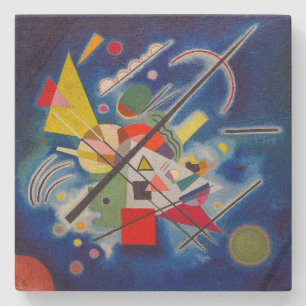 Blaues Gemälde Wassily Kandinsky Steinuntersetzer