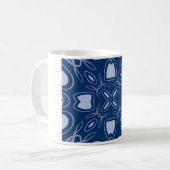blaues gemustertes kaffeetasse (Vorderseite Links)