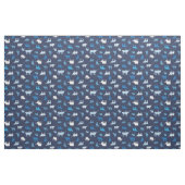 Blaues Gemustertes Langornmuster Stoff (Fat Quarter (45,7 x 55,9 cm))