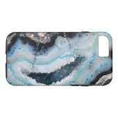 blaues geode Case-Mate iPhone hülle (Rückseite (Horizontal))