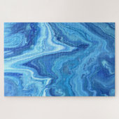 Blaues Geode Puzzle (Horizontal)