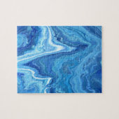 Blaues Geode Puzzle (Horizontal)