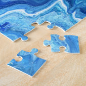 Blaues Geode Puzzle (Seite)