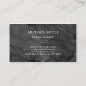 Blaues geometrisches Dreieck-Muster Visitenkarte (Rückseite)