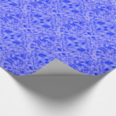 Blaues geometrisches Eis Geschenkpapier (Ecke)