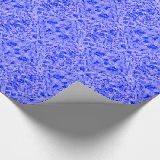 Blaues geometrisches Eis Geschenkpapier (Ecke)