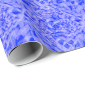Blaues geometrisches Eis Geschenkpapier (Rolleneckpunkt)