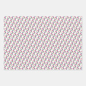 Blaues geometrisches Faltpapier Geschenkpapier Set (Vorderseite 3)