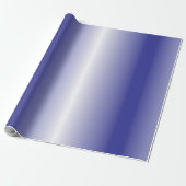 Blaues geometrisches Geschenkpapier (Ungerollt)