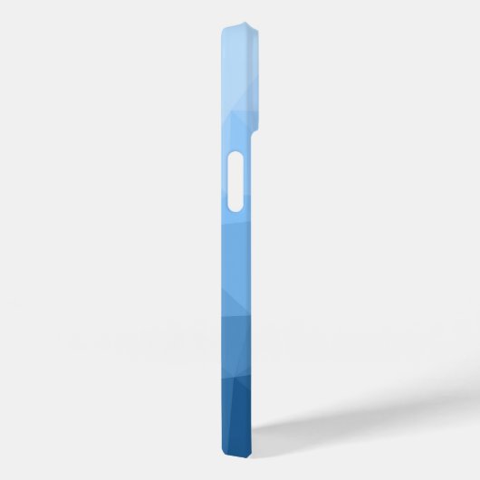 Blaues geometrisches Mesh-Muster Case-Mate iPhone Hülle (Rückseite / Rechts)