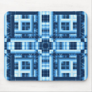 Blaues geometrisches Mousepad