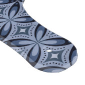 Blaues geometrisches Muster im Retro-Stil Schneidebrett (Ecke)