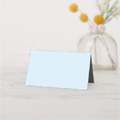 Blaues geometrisches Muster mit grauem Kreuz Platzkarte (Rückseite)