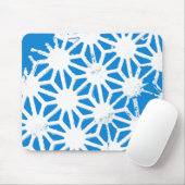 Blaues geometrisches Muster Mousepad (Mit Mouse)