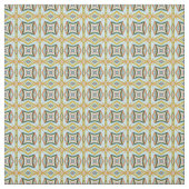 Blaues geometrisches Muster Stoff (Muster)