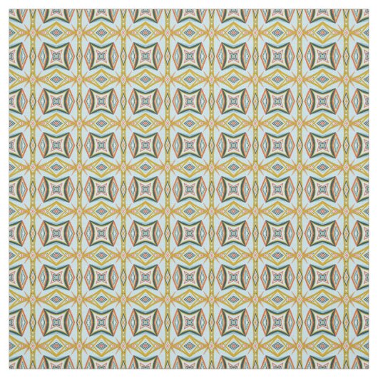 Blaues geometrisches Muster Stoff (Muster)