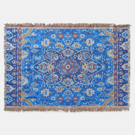 Blaues geometrisches, persisches Muster Mitte des Decke (Vorderseite)