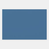 Blaues geometrisches Quilt-Blockmuster Geschenkpapier Set (Vorderseite 2)