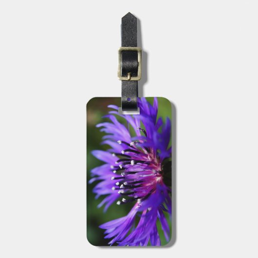 Blaues Gepäckanhänger (Vorderseite vertikal)