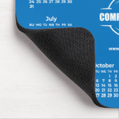 Blaues Geschäftslogo für Werbezwecke 2026 Mousepad (Ecke)
