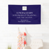 Blaues Geschäftstraining-Banner Banner (Insitu)
