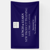 Blaues Geschäftstraining-Banner Banner (Vertikal)