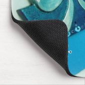 Blaues Geschenk I Mousepad (Ecke)