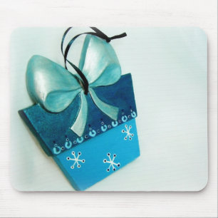 Blaues Geschenk I Mousepad