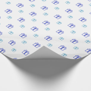 Blaues Geschenkboxen-Umschlagpapier Geschenkpapier