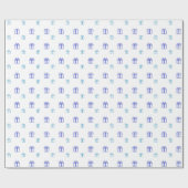 Blaues Geschenkboxen-Umschlagpapier Geschenkpapier (Flach)