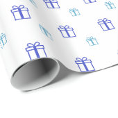 Blaues Geschenkboxen-Umschlagpapier Geschenkpapier (Rolleneckpunkt)