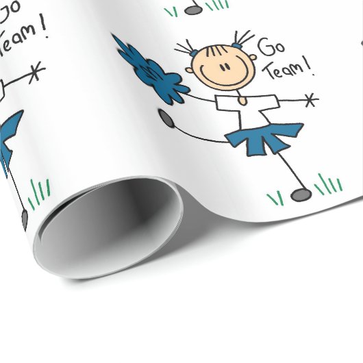 Blaues Geschenkpapier (Rolleneckpunkt)