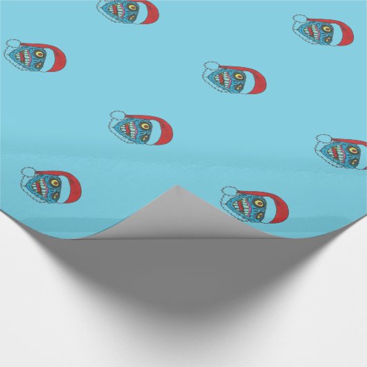 Blaues Geschenkpapier (Ecke)